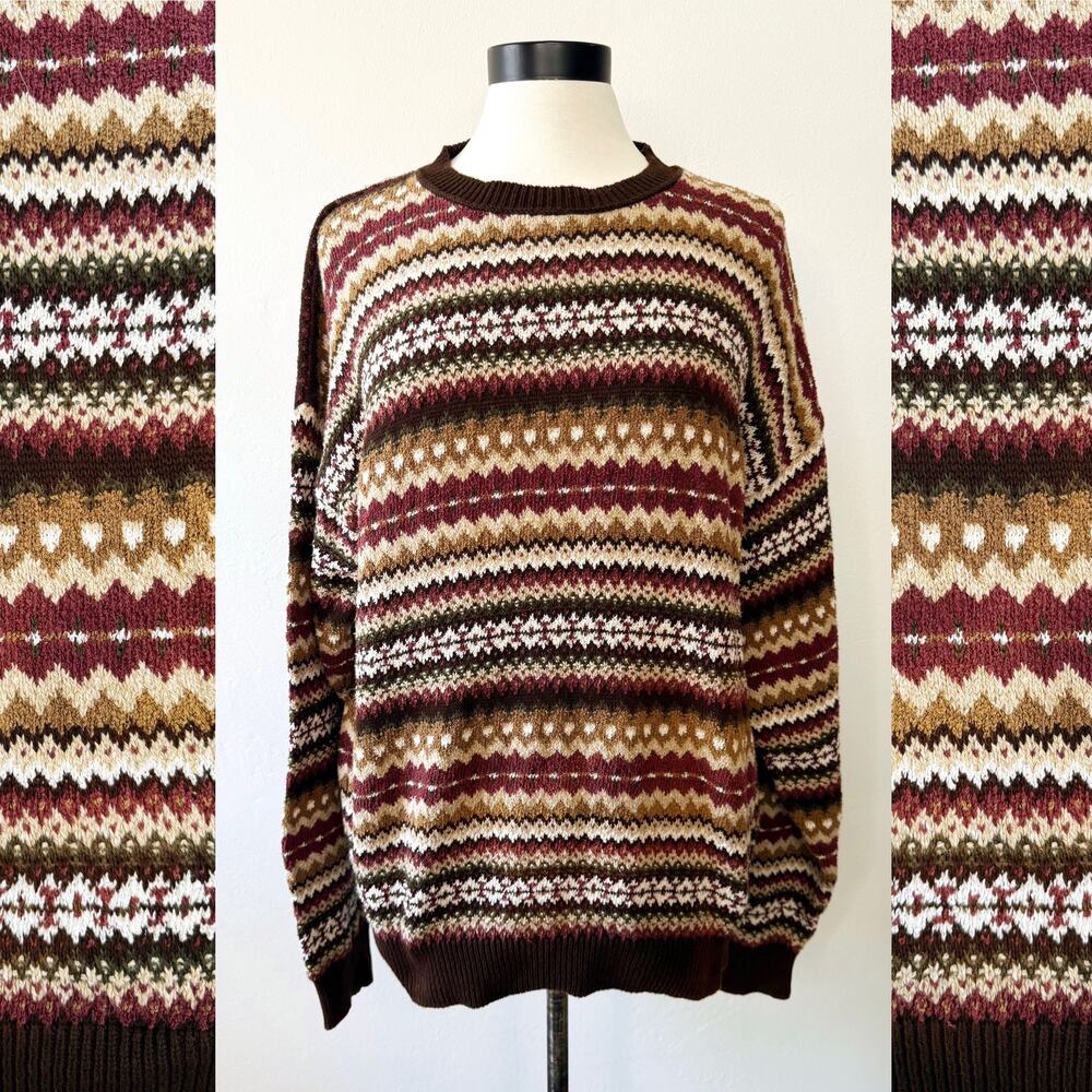 90s Liz Claiborne Knit Winter Oversized Slouchy Sweater